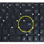 کیبورد لپ تاپ ایسوس X550 مشکی-اینترکوچک فلت بلند - تصویر 4